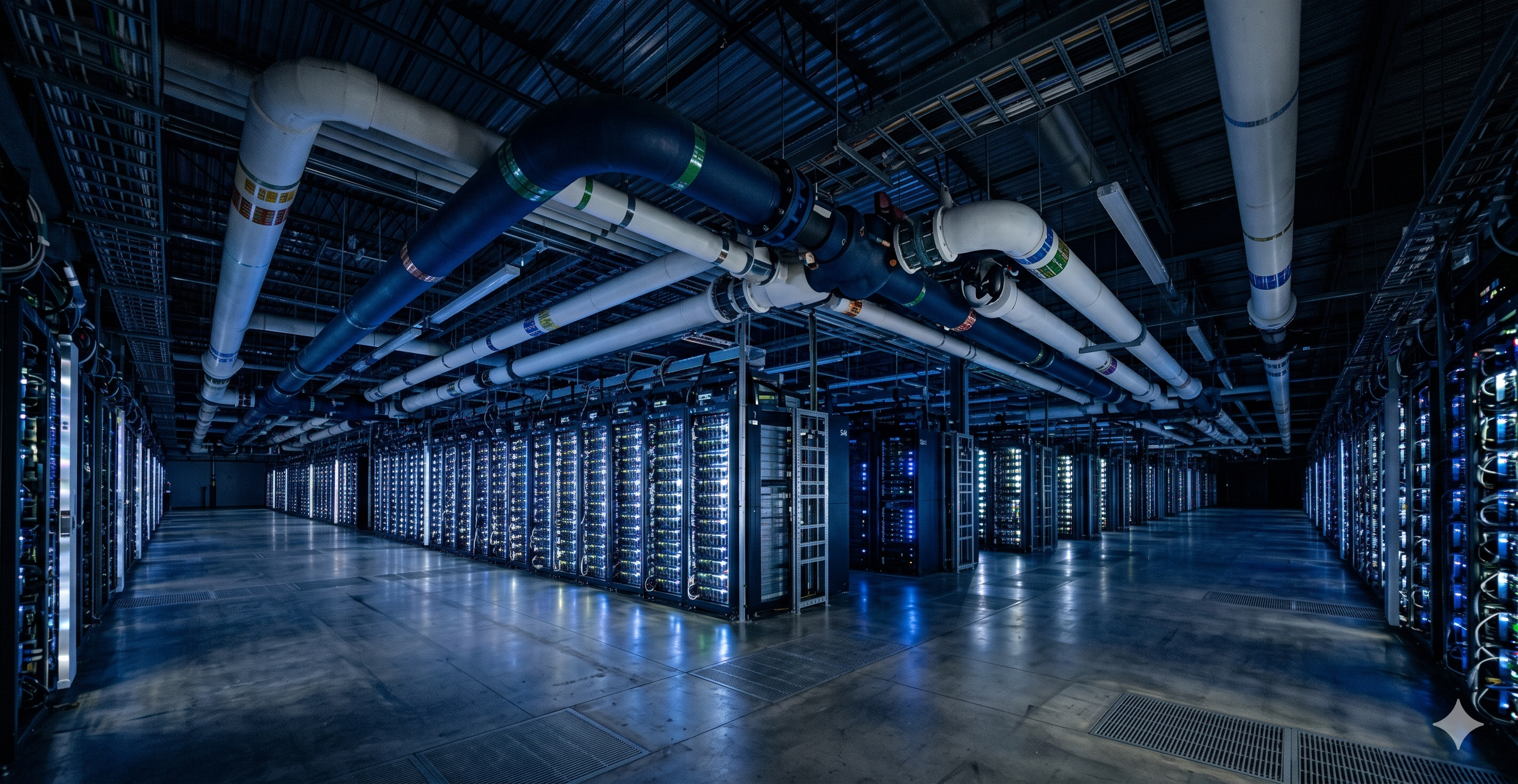 Centre de données alimentant l'intelligence artificielle
