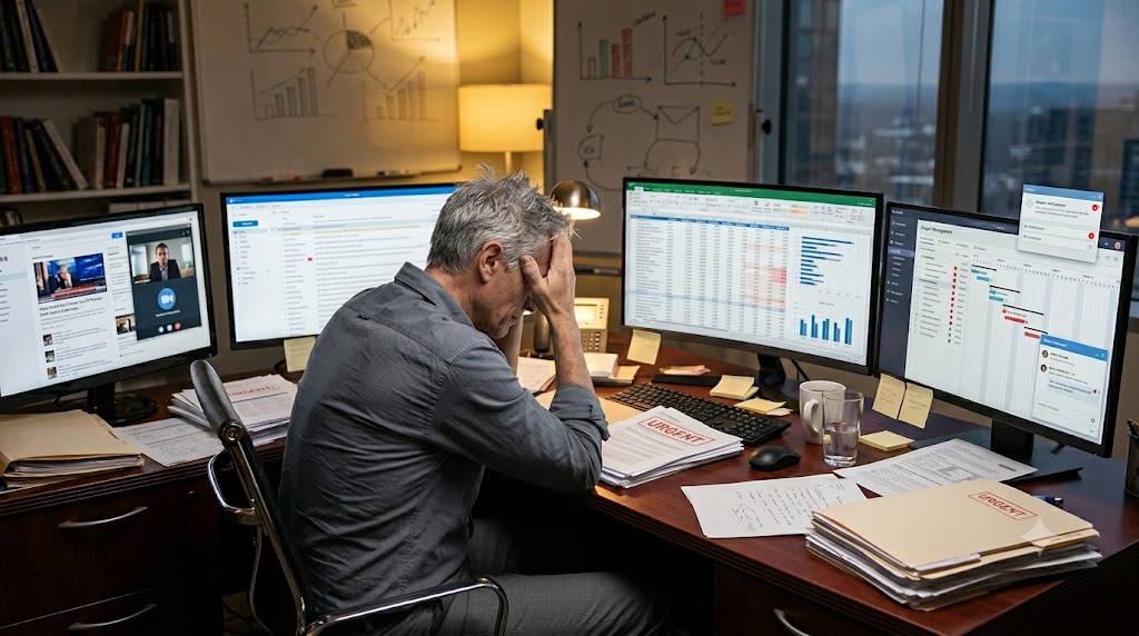 Dirigeant en situation de surcharge cognitive